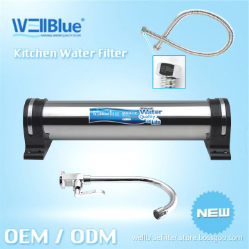 Kitchen Water Filter Ss 304 1000L/H 3PCS Hoses (L-KF101)